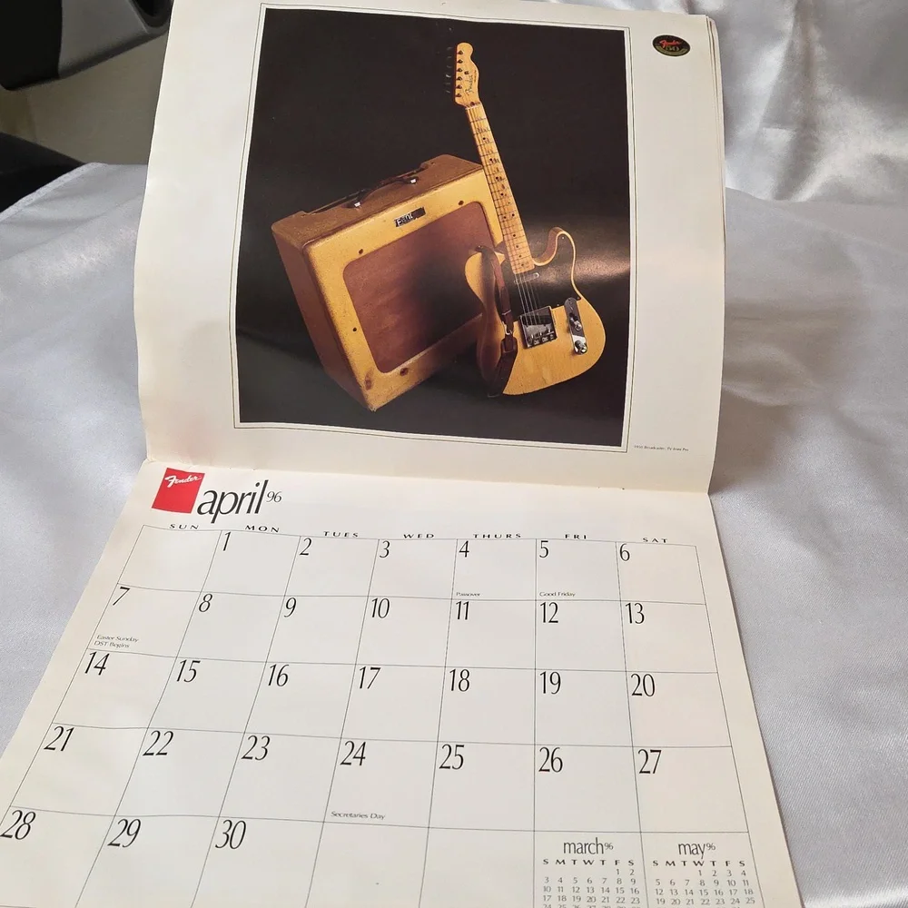 Fender Guitar 50th Anniversary Calendar Music Guitars Vintage Office